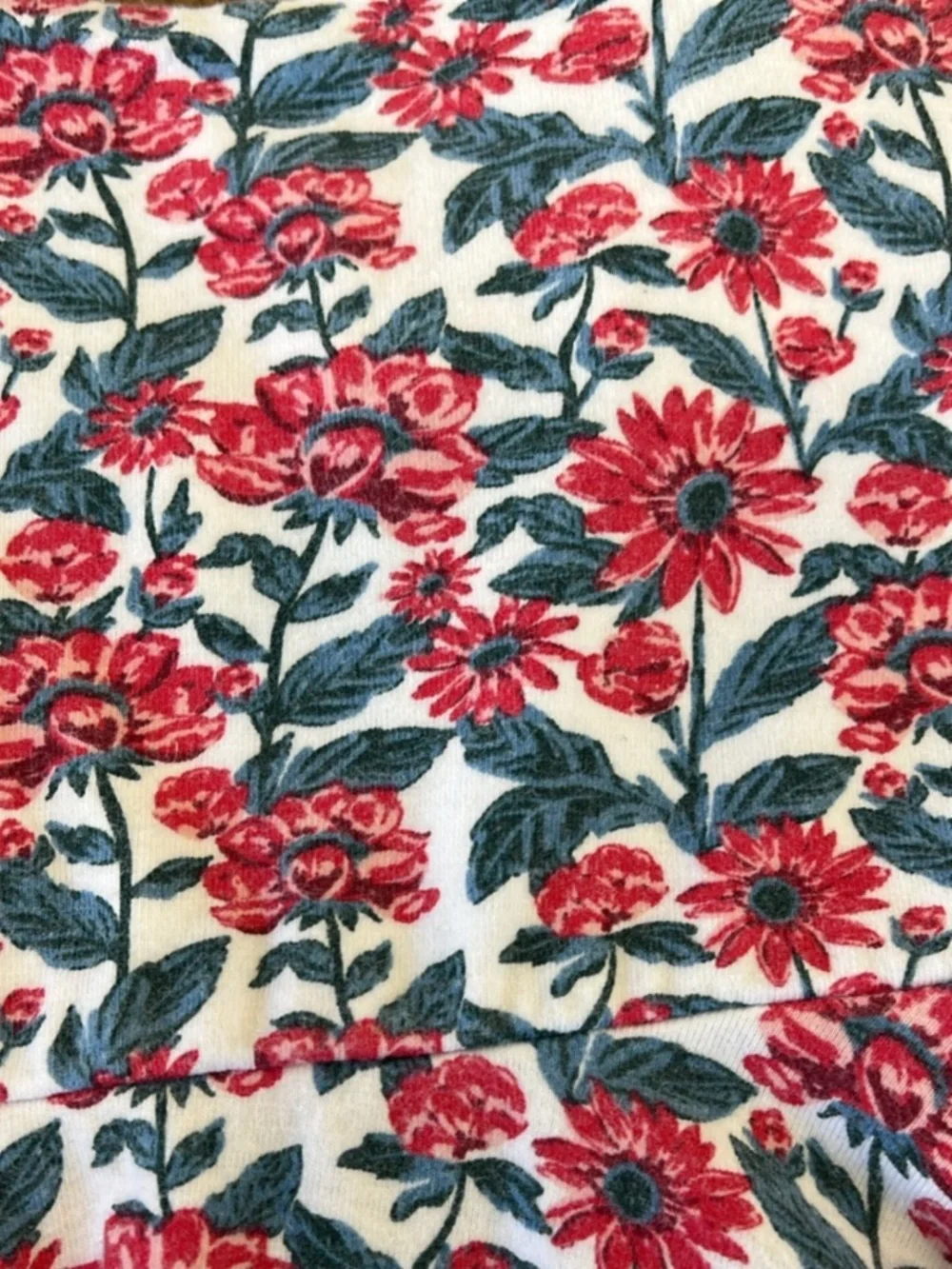 Remie girl red and green all over floral short sleeve twirl dress girls 7